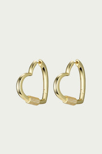 HARDCORE LOVE HEART STATEMENT EARRINGS