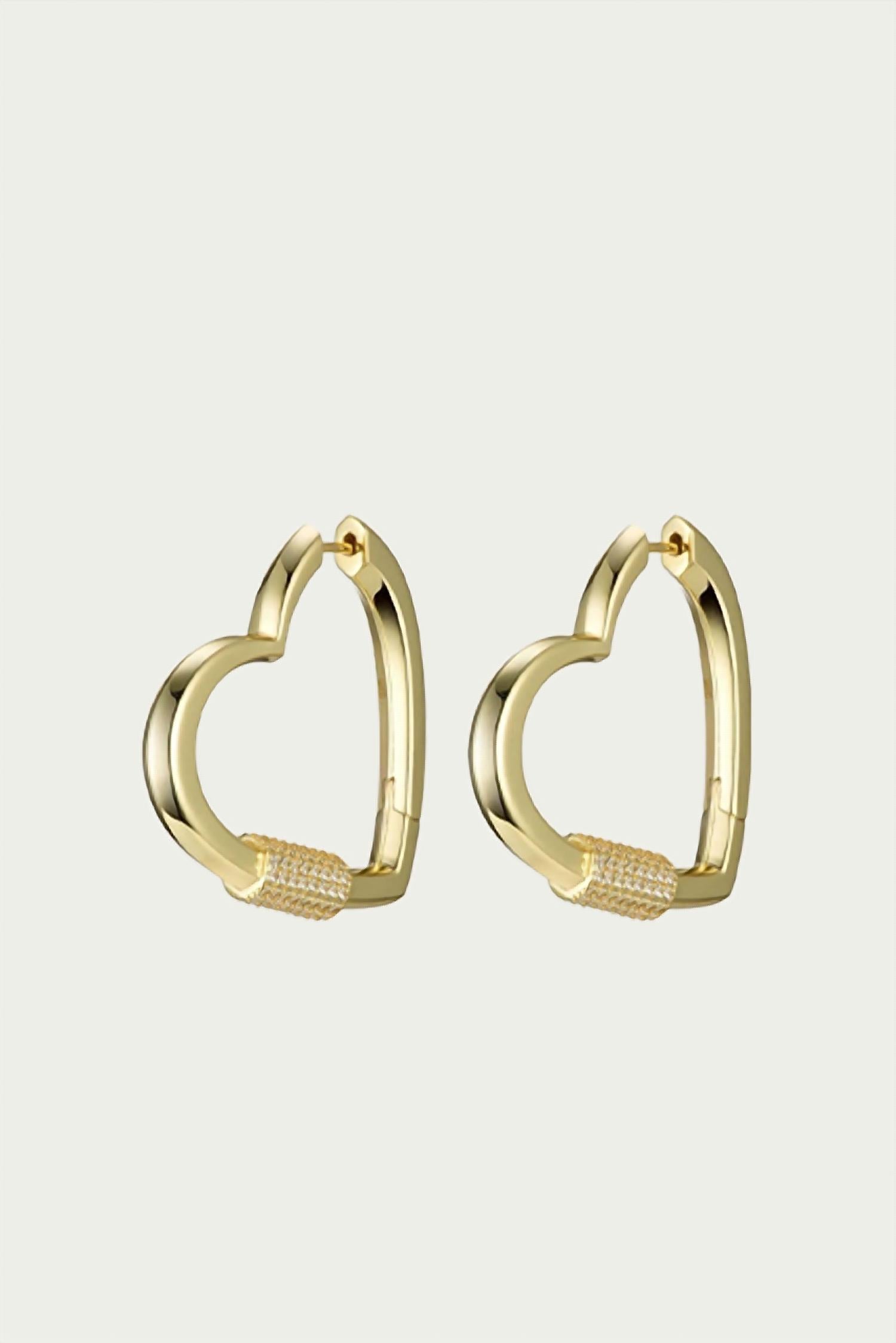 HARDCORE LOVE HEART STATEMENT EARRINGS
