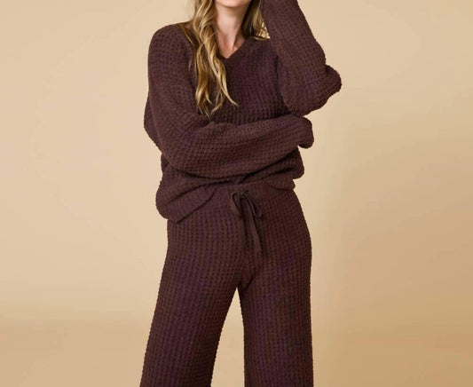 Softies - Marshmallow Waffle V-neck Lounge Set