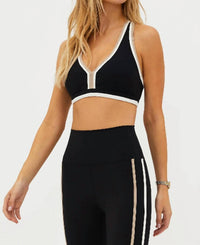 Beach Riot Ida Sports Bra Top in black - women's intimate - view 4