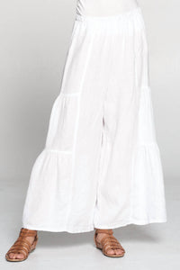 Match Point - Linen Tiered Chacha Long Pant