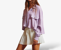 Hoity Toity - Loose Fit Crop Shacket