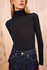 Ulla Johnson - Aurelia Jersey Long Sleeve Turtleneck Sweater