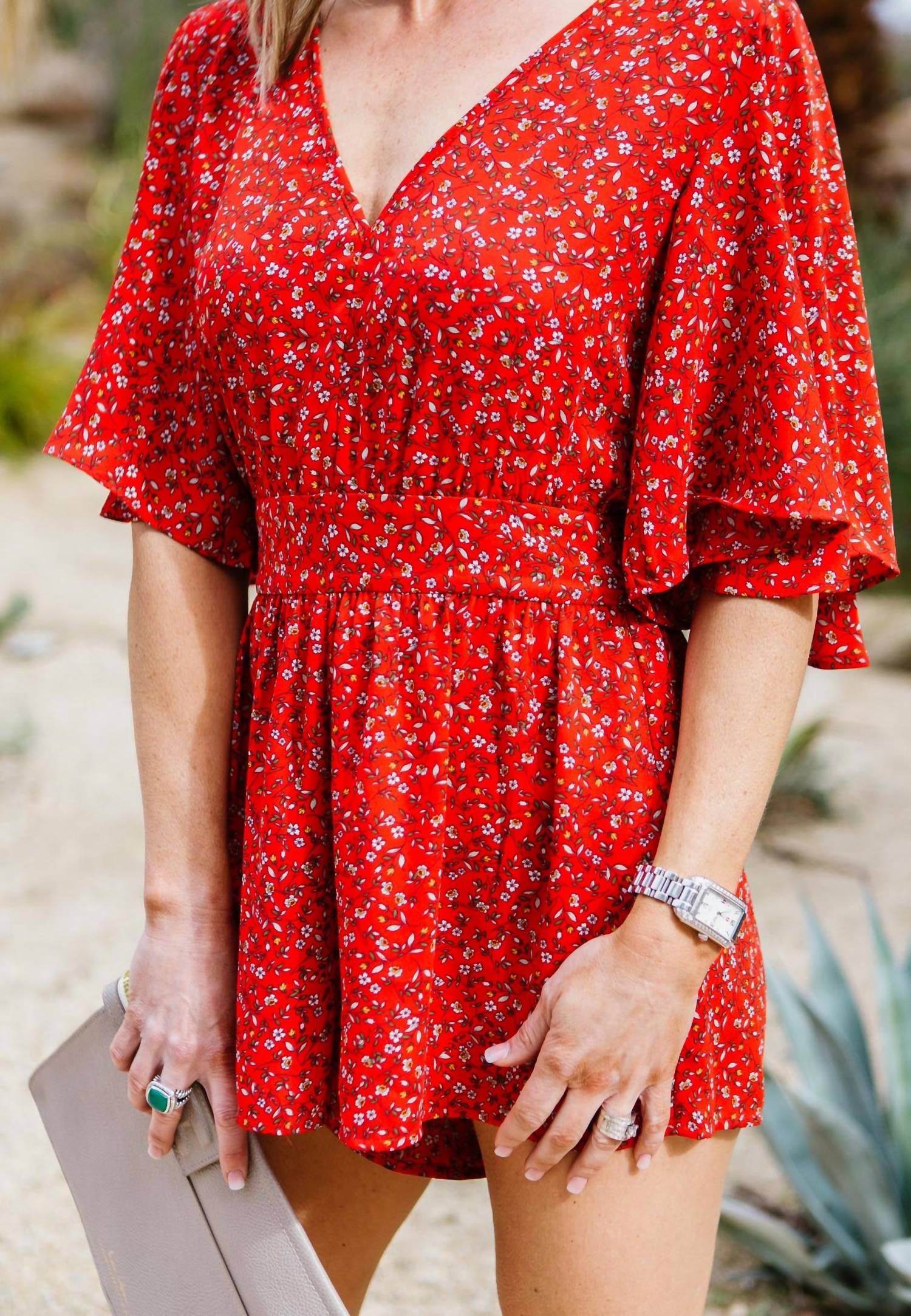 Spring Breaker Flutter Sleeve Romper