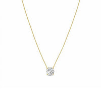 Diana M Jewels - 3.00 Cts Lab Grown Diamond Solitaire Pendant Necklace
