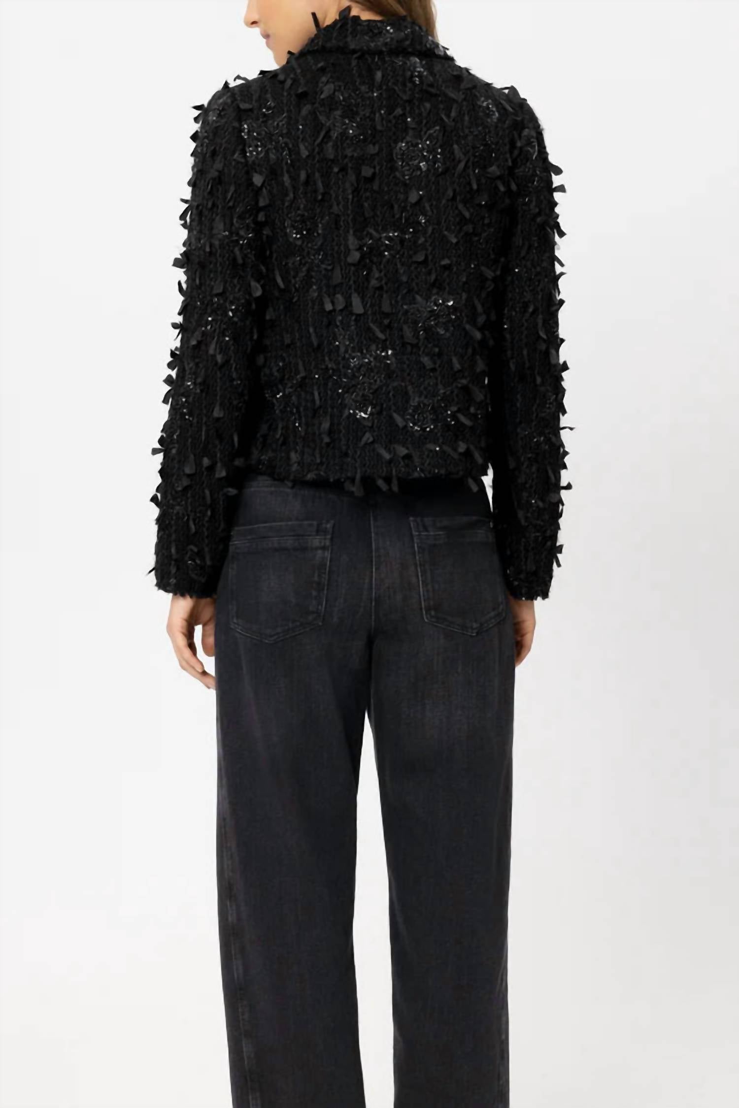 Luisa Cerano - Women's Glam Drop Tweed Blazer