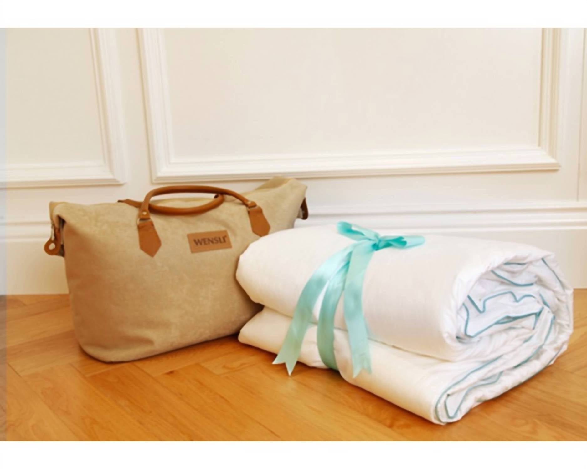 Silk Camel Luxury Allergy-free Summer Comforter in cream - item - view 4