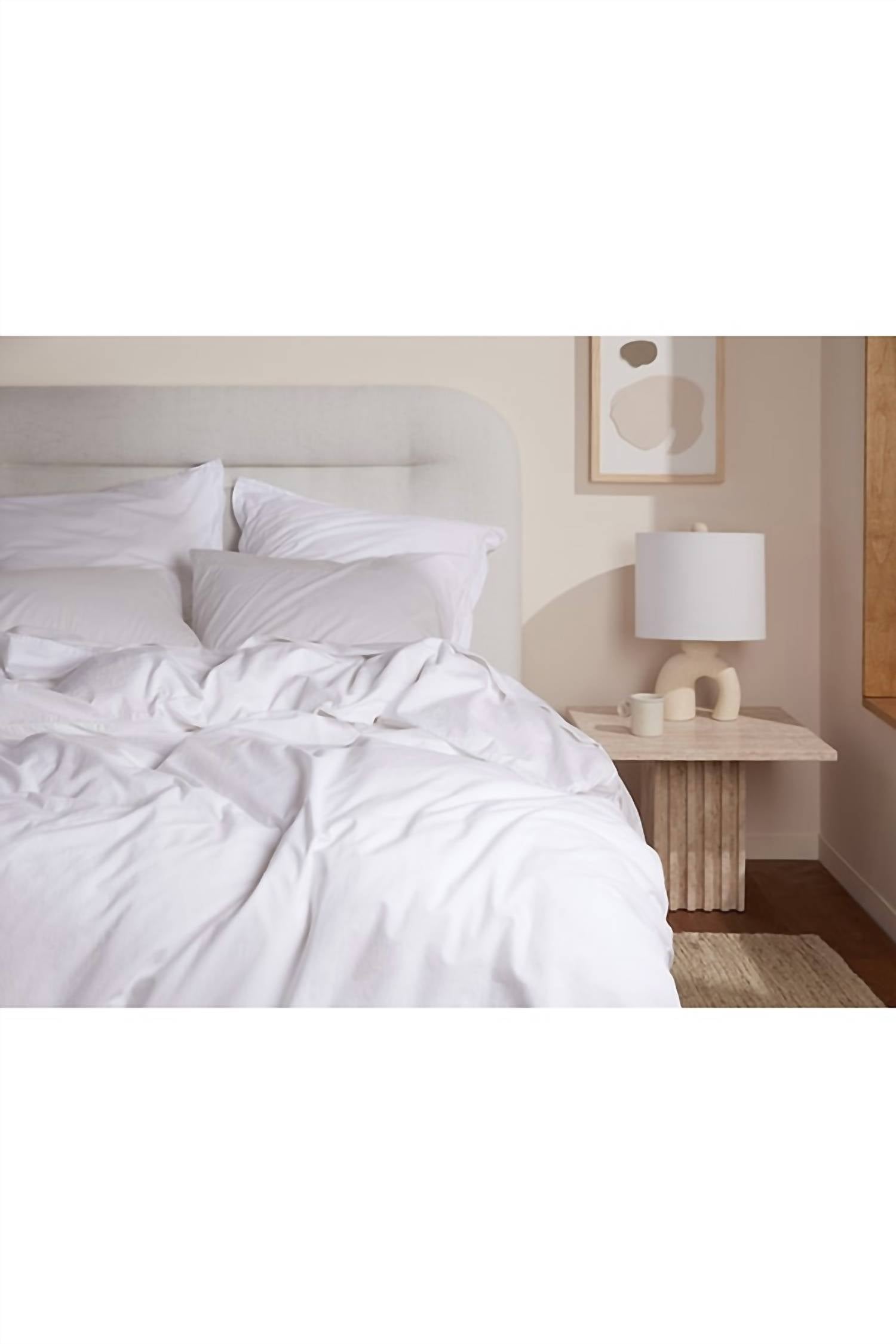 Parachute Brushed Cotton Back Envelope Pillowcase Set in white - item - alternate view