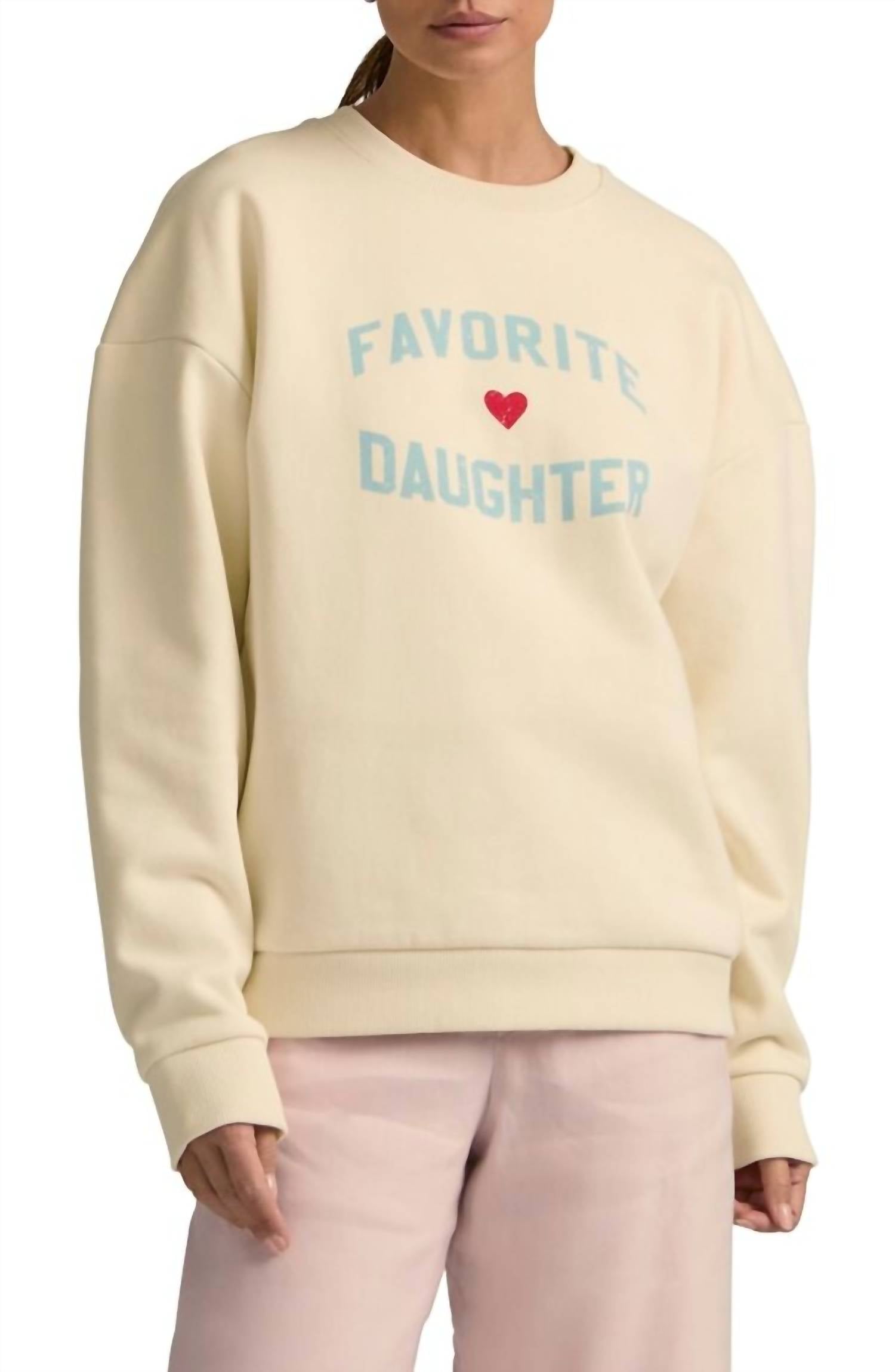 Favorite Daughter - Collegiate Heart Sweatshirt
