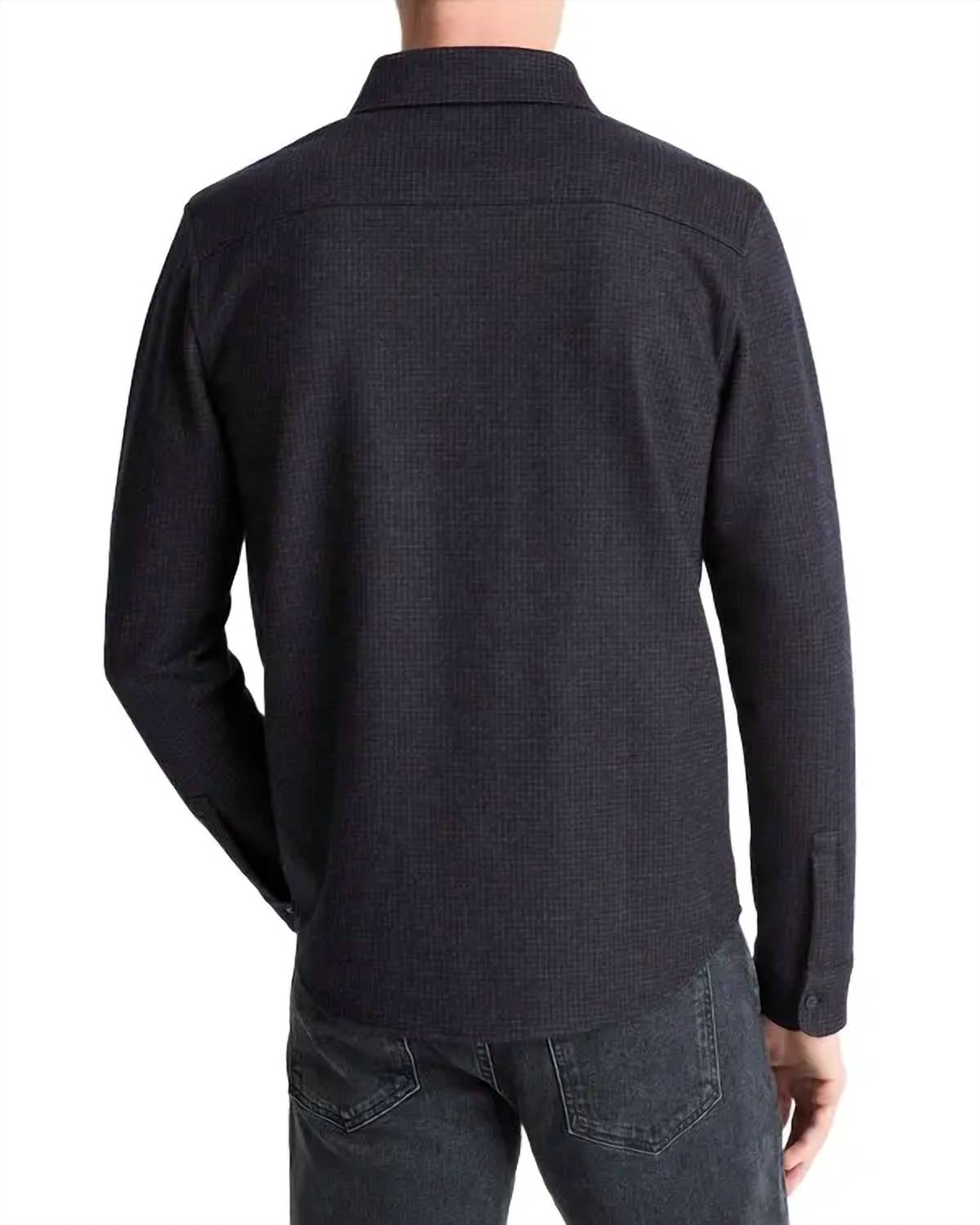Vince - Wool Plaid Long Sleeve Shirt