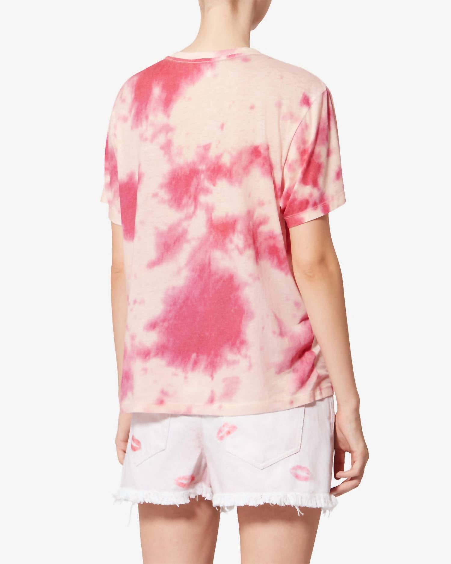 ISABEL MARANT Zewel Cloudy Tee in pink - women's t-shirt - view 4