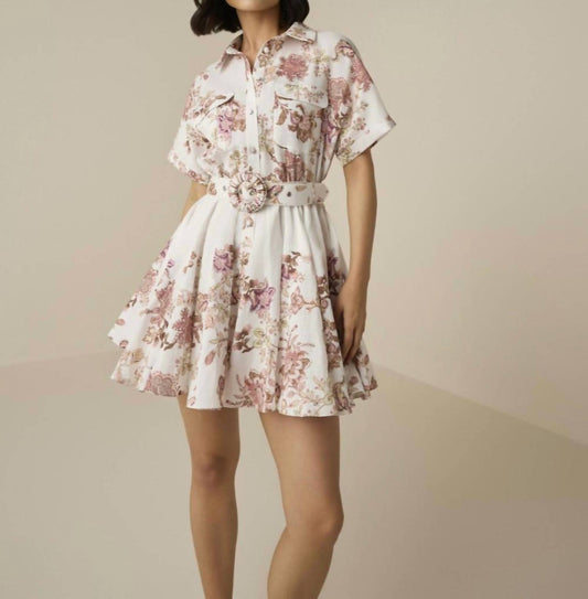 Hemant & Nandita - Diza Belted Short Dress