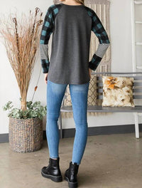 Heimish Usa - Solid Stripe And Plaid Top