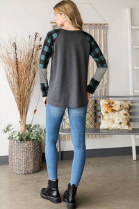 Heimish Usa - Solid Stripe And Plaid Top