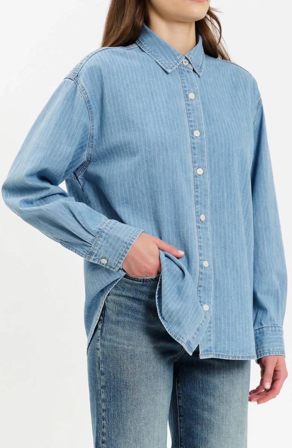 DAZE Haven Long Sleeve Shirt in whimsy - women's long sleeve top - alternate view