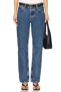 RE/DONE Standard Straight Leg Jeans in blue mere - women's jeans