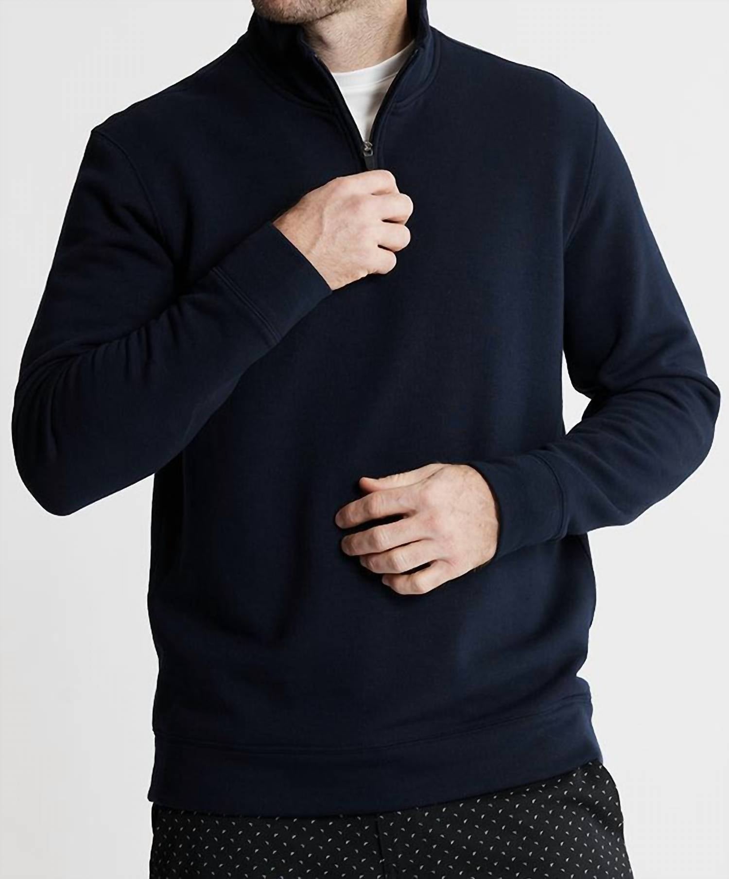 Jachs New York - Soft Touch Fleece Quarter Zip Pullover Sweater