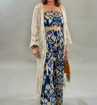 Scandal Italy - Patterned Wide Leg Jumpsuit