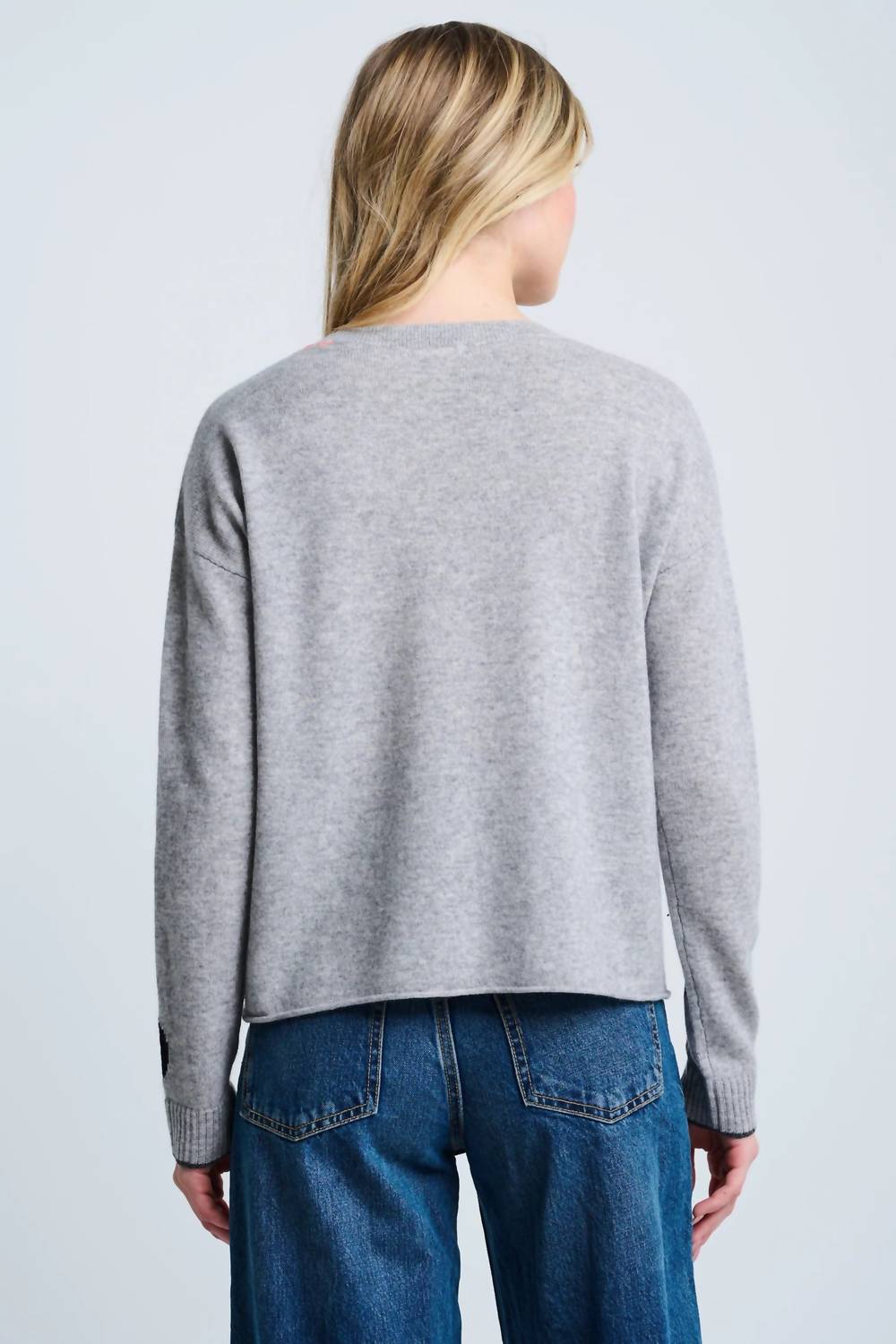 LISA TODD Women's Hot For Dots Sweater in black - women's sweater - detail view