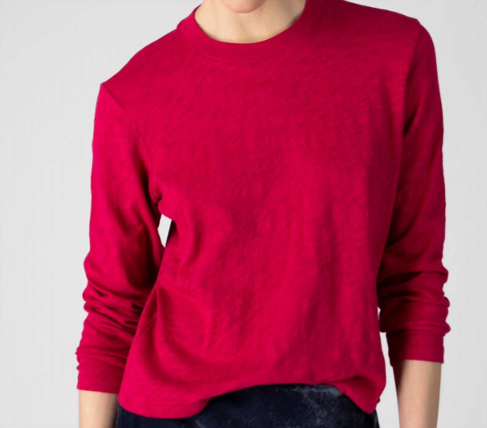 Atm - Women's Slub Jersey Long Sleeve Crop Tee