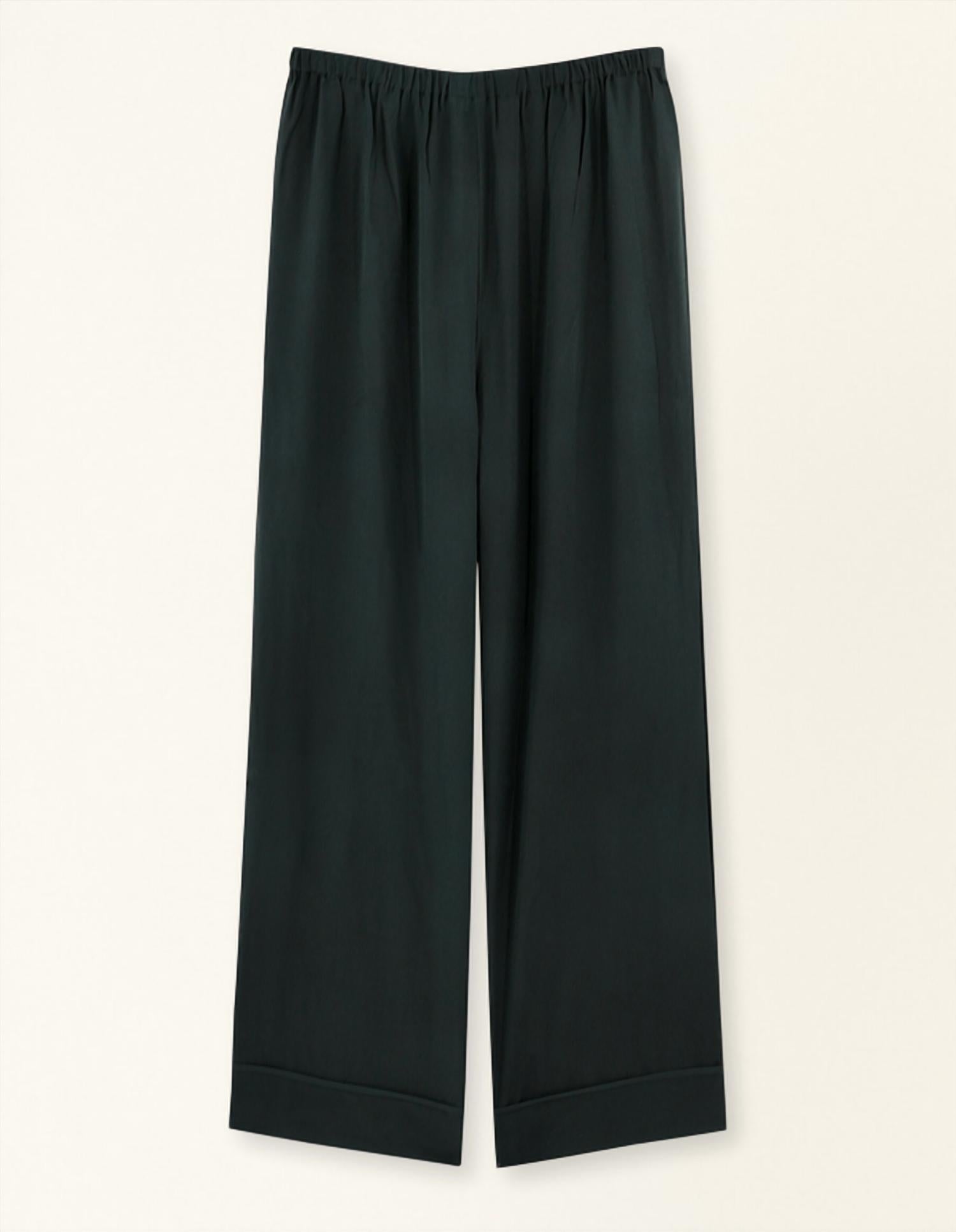 Mirth Baden Silk Pants in black - women's pants - detail view
