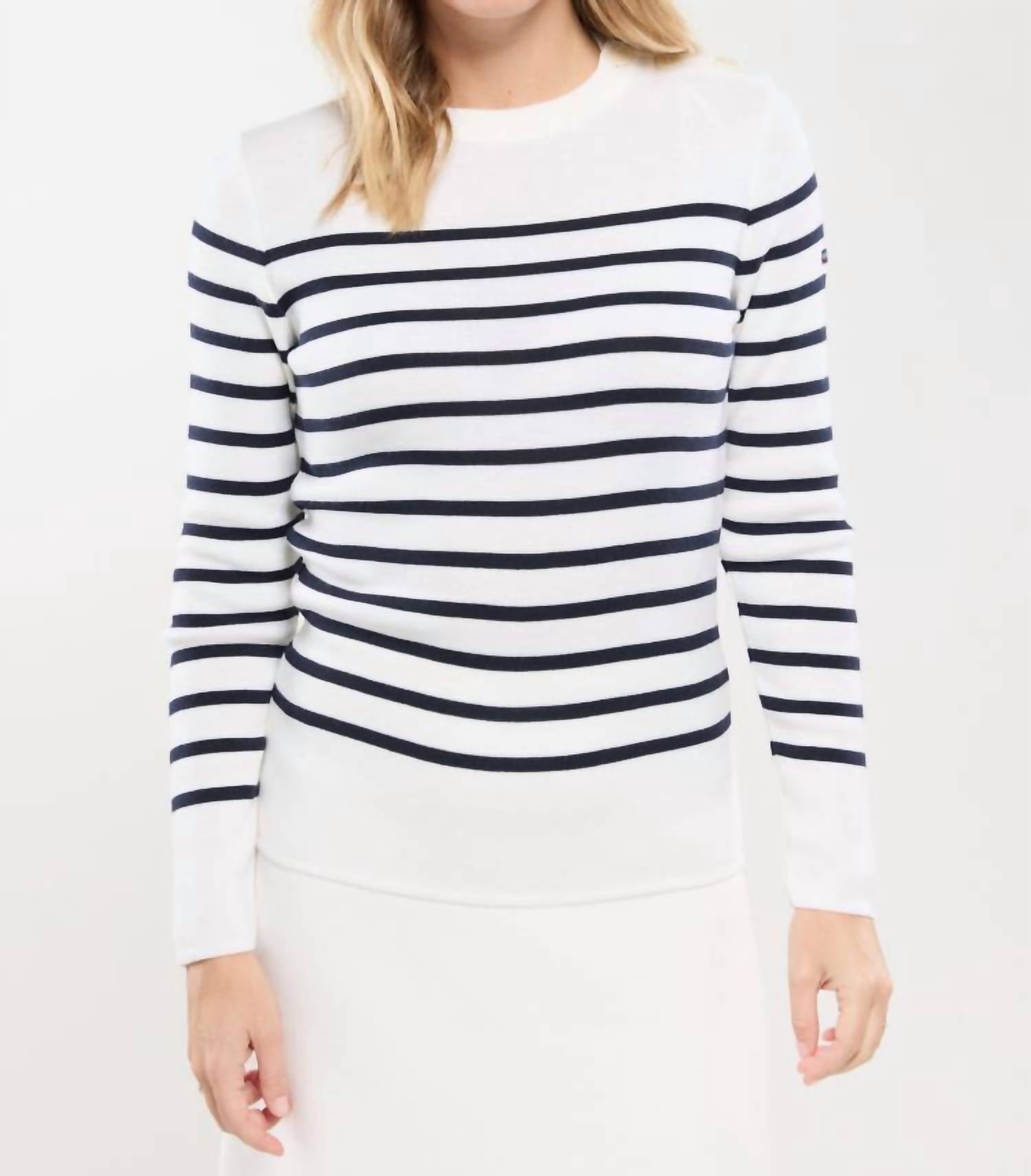 Armor-Lux - Striped Fisherman Jumper Briac Merino Wool Top