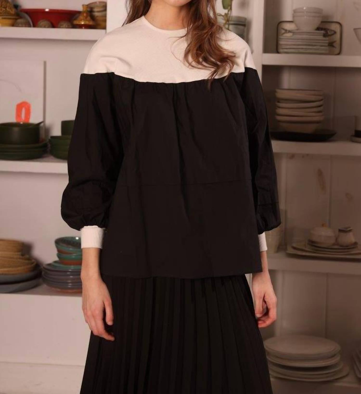 Simondona - Cotton And Rib Top