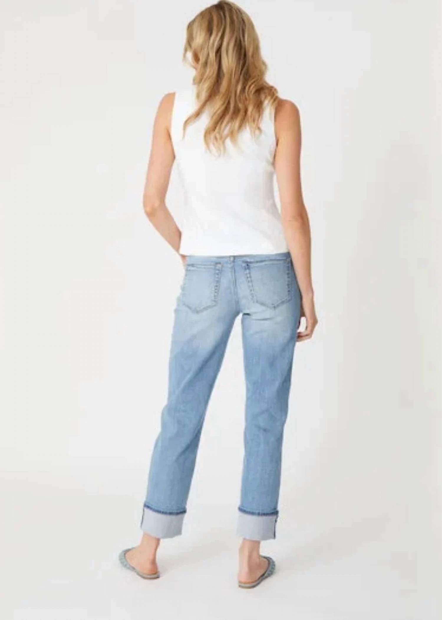 Level99 - Jessie Wide Cuff Slim Jean