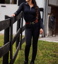 Willow Equestrian Training Breech Riding Pants in black - women's pants
