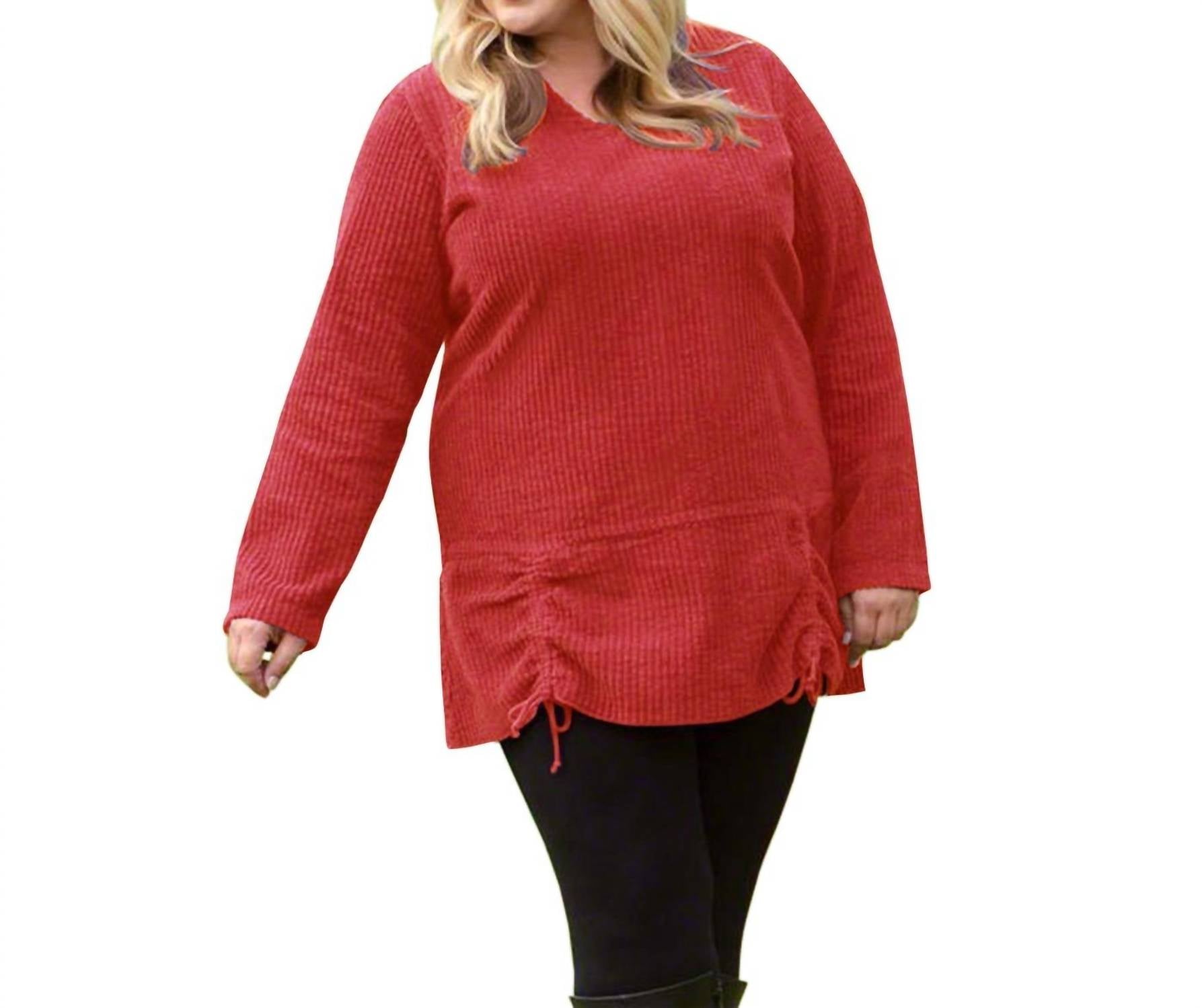 On The Plus Side - Channel Islands Chenille Long Sleeve Rayanne Sweater - Plus
