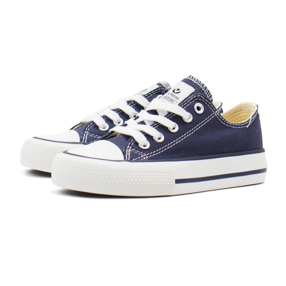 Victoria - Boy's Tribu Canvas Low Top Lace-up Sneakers