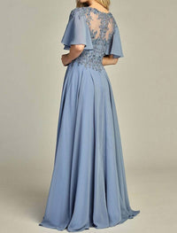 Let'S See Style - Flutter sleeve gown