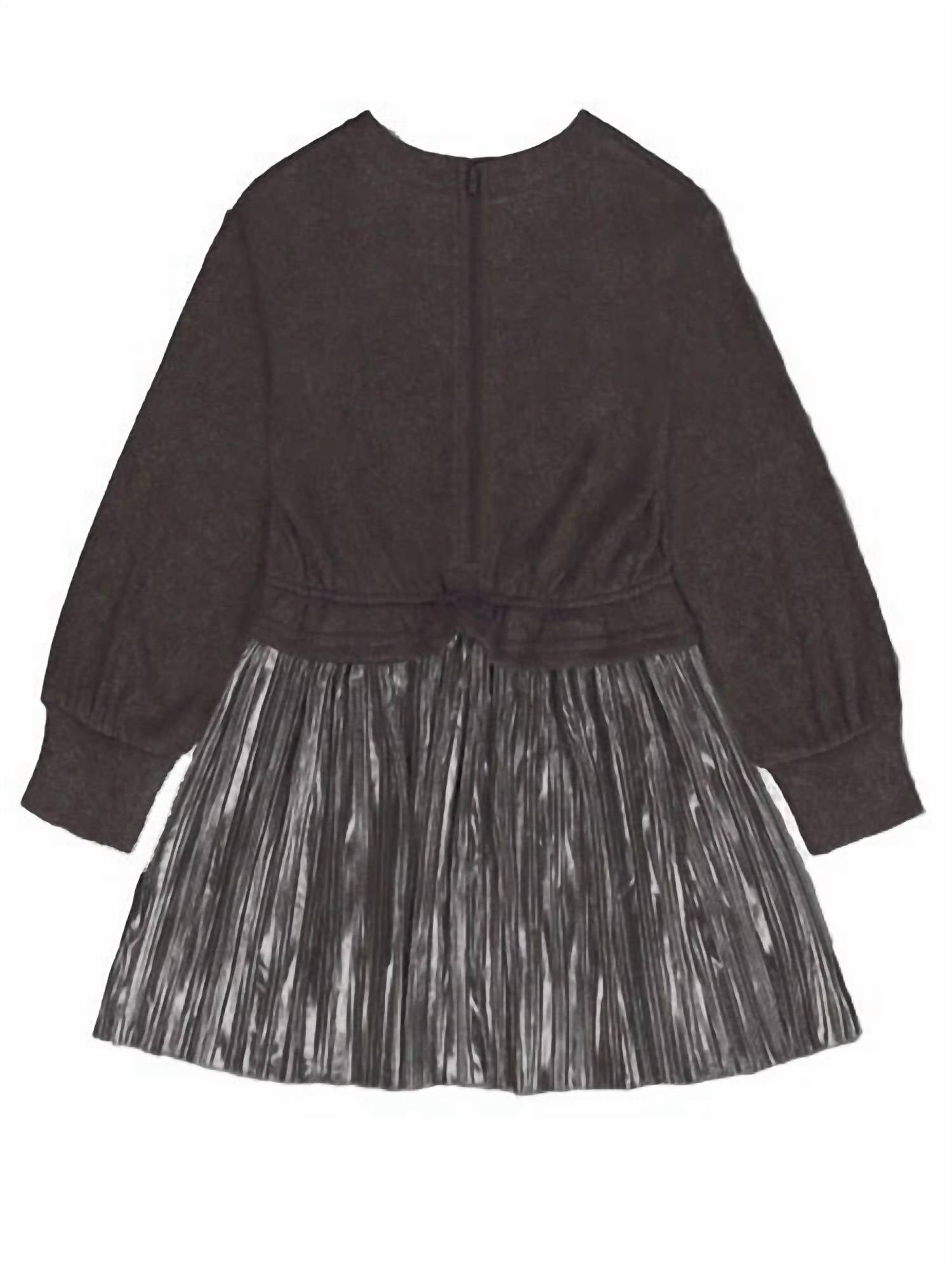 Deux Par Deux - Girls Bi-material Dress