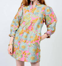 Ivy Jane - Brocade Ruffle Trim Dress