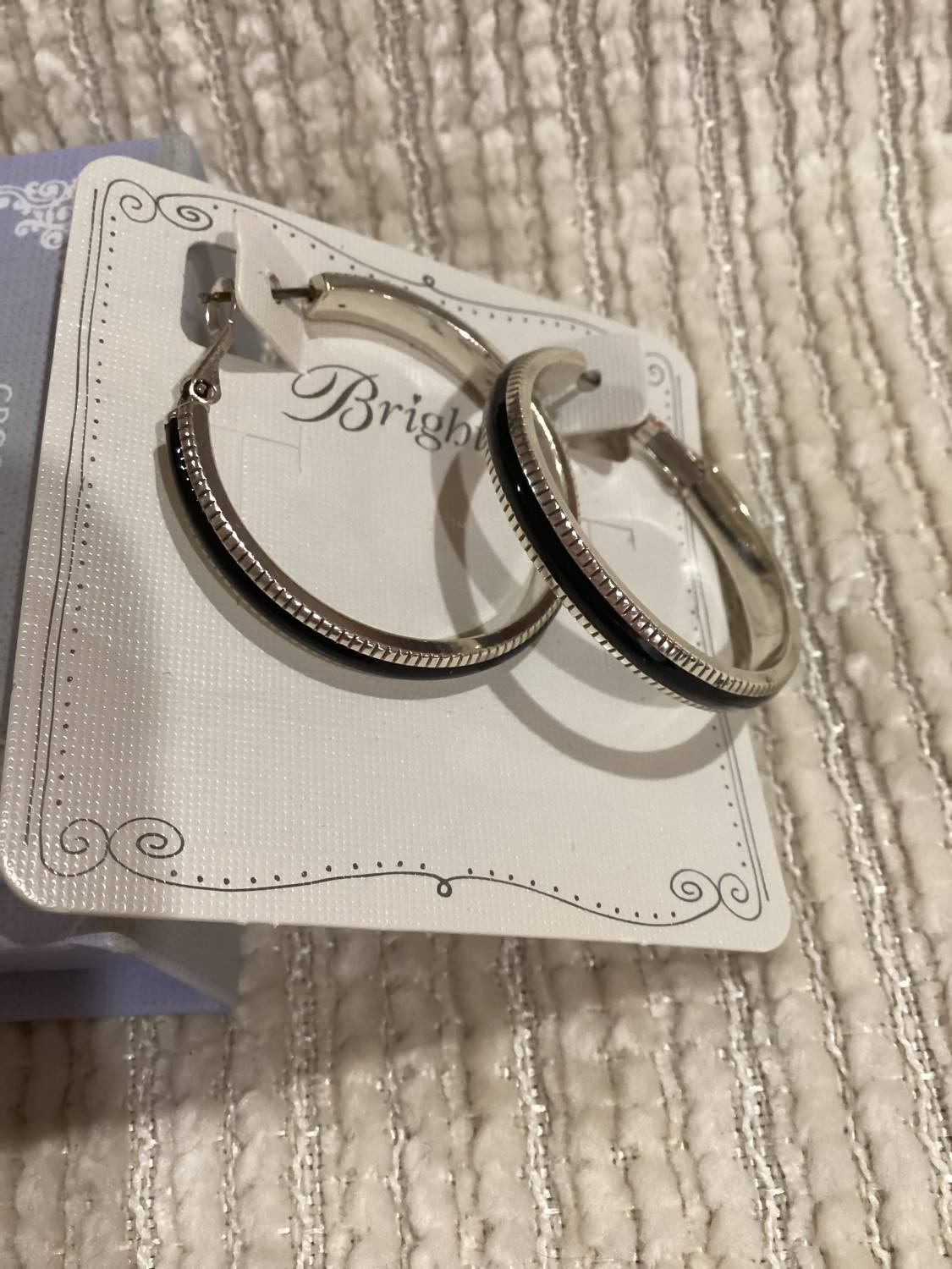 Brighton - Women's Interlock Noir Earrings