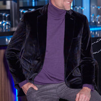 Viyella - Men's London Paisley Velvet Blazer