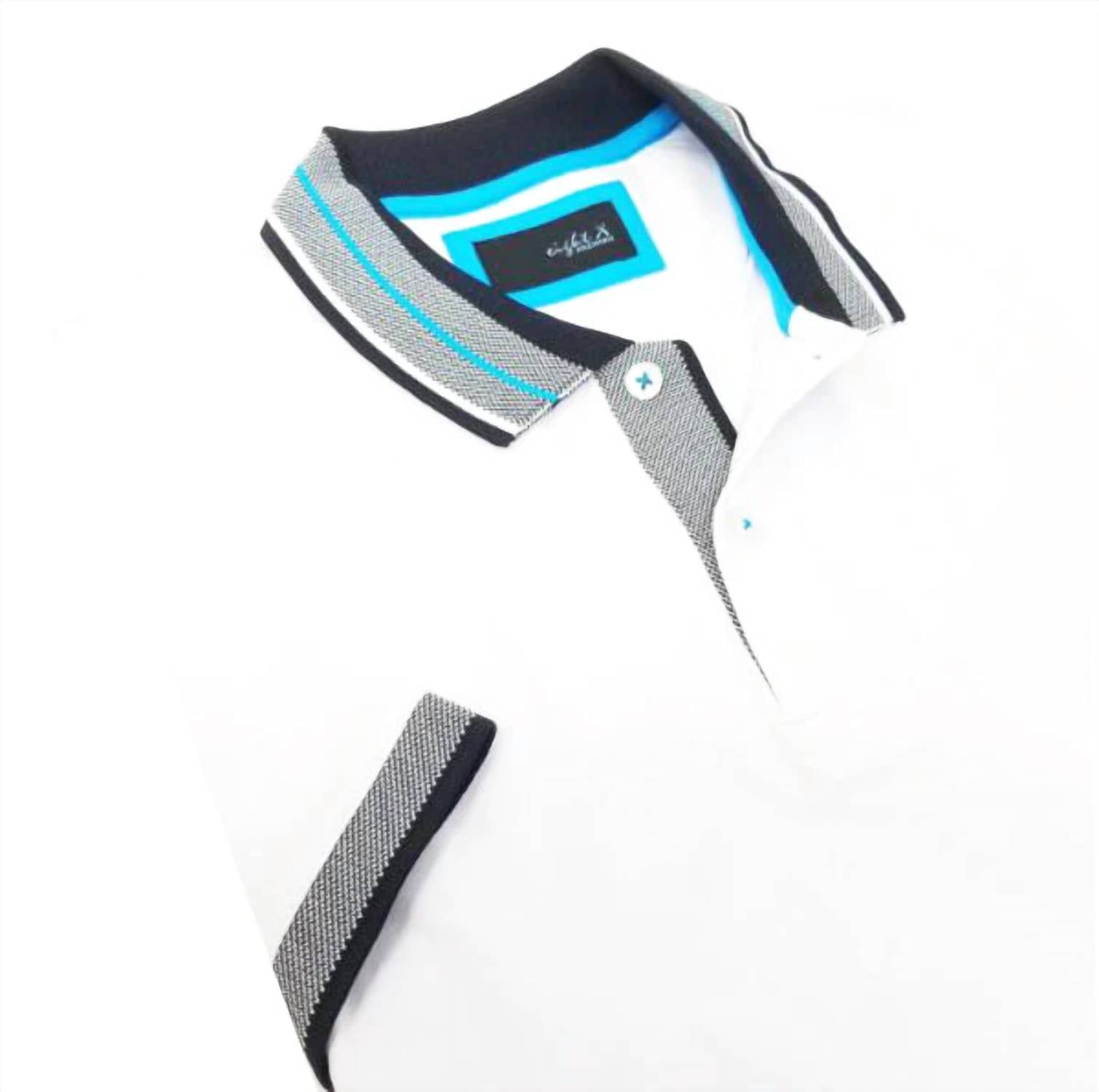 Eight X - Slim Fit Polo With Contrasting Trim And Collar