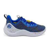 UNDER ARMOUR Men's Curry 10 Dub Nation Basketball Shoe in royal - men's shoe - detail view