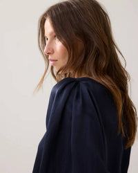 Summum - Shiny V-Neck Top
