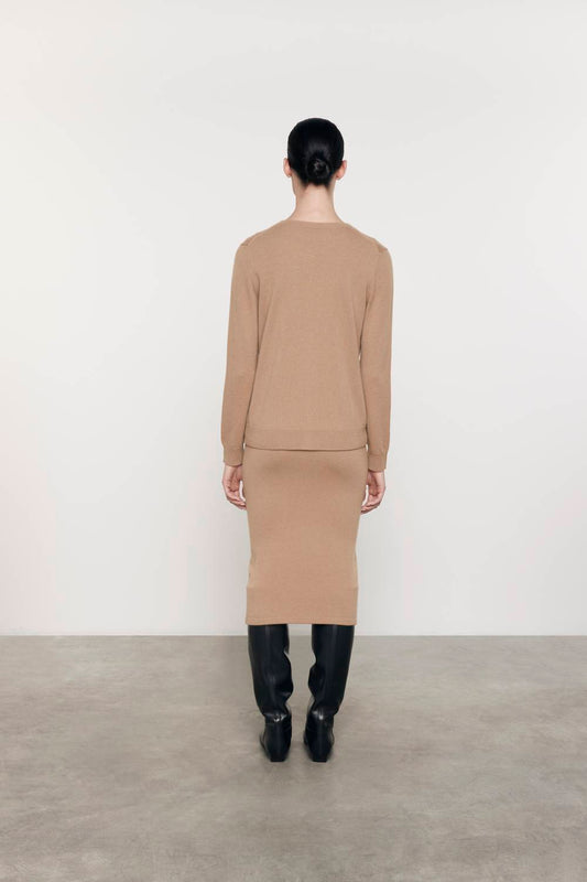 Enza Costa - CASHMERE FITTED CARDIGAN