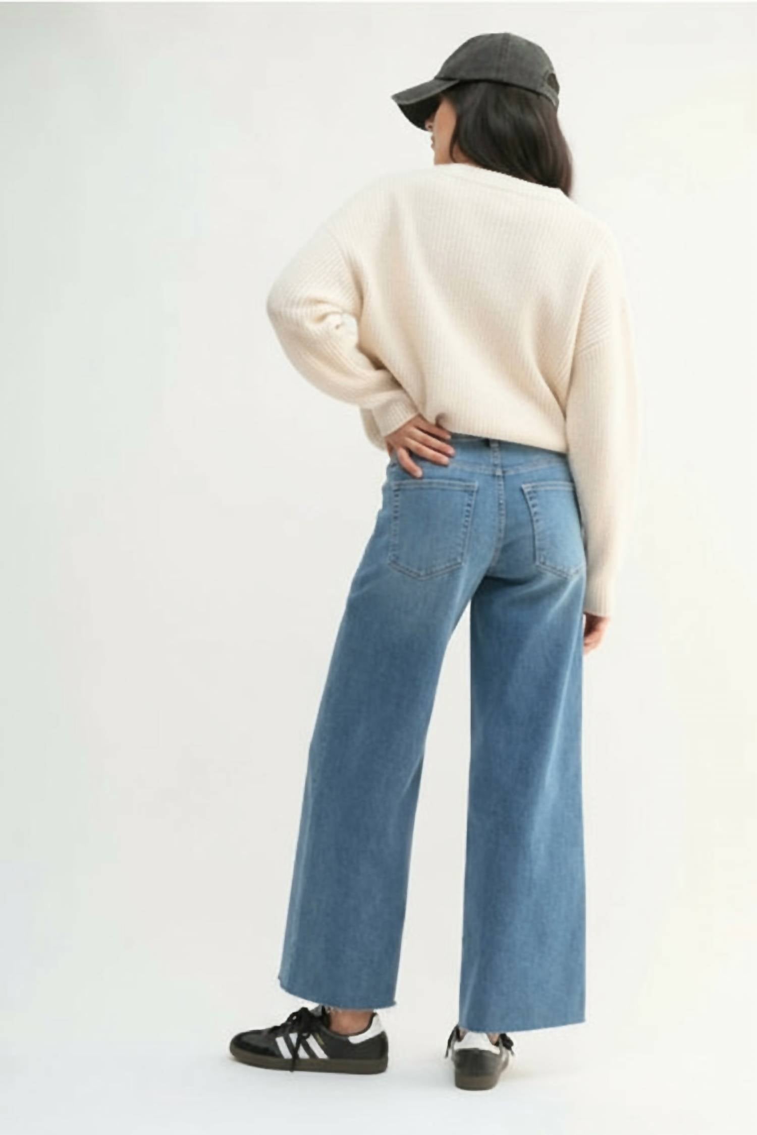 Just Usa - Utility Slim Wide Leg Jeans