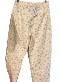 Joa - Women's Blue Floral Barrel Jeans
