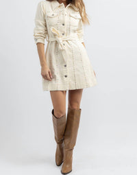 Style U - NASHVILLE CORDUROY MINI DRESS