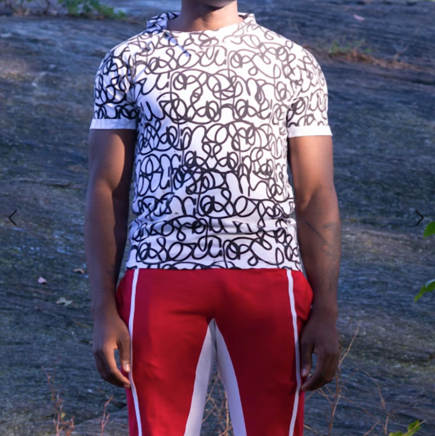 The Athletic Side Of Us - Graffiti Print Shirt