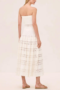 Alexis - Payge Tiered Knit Strapless Dress