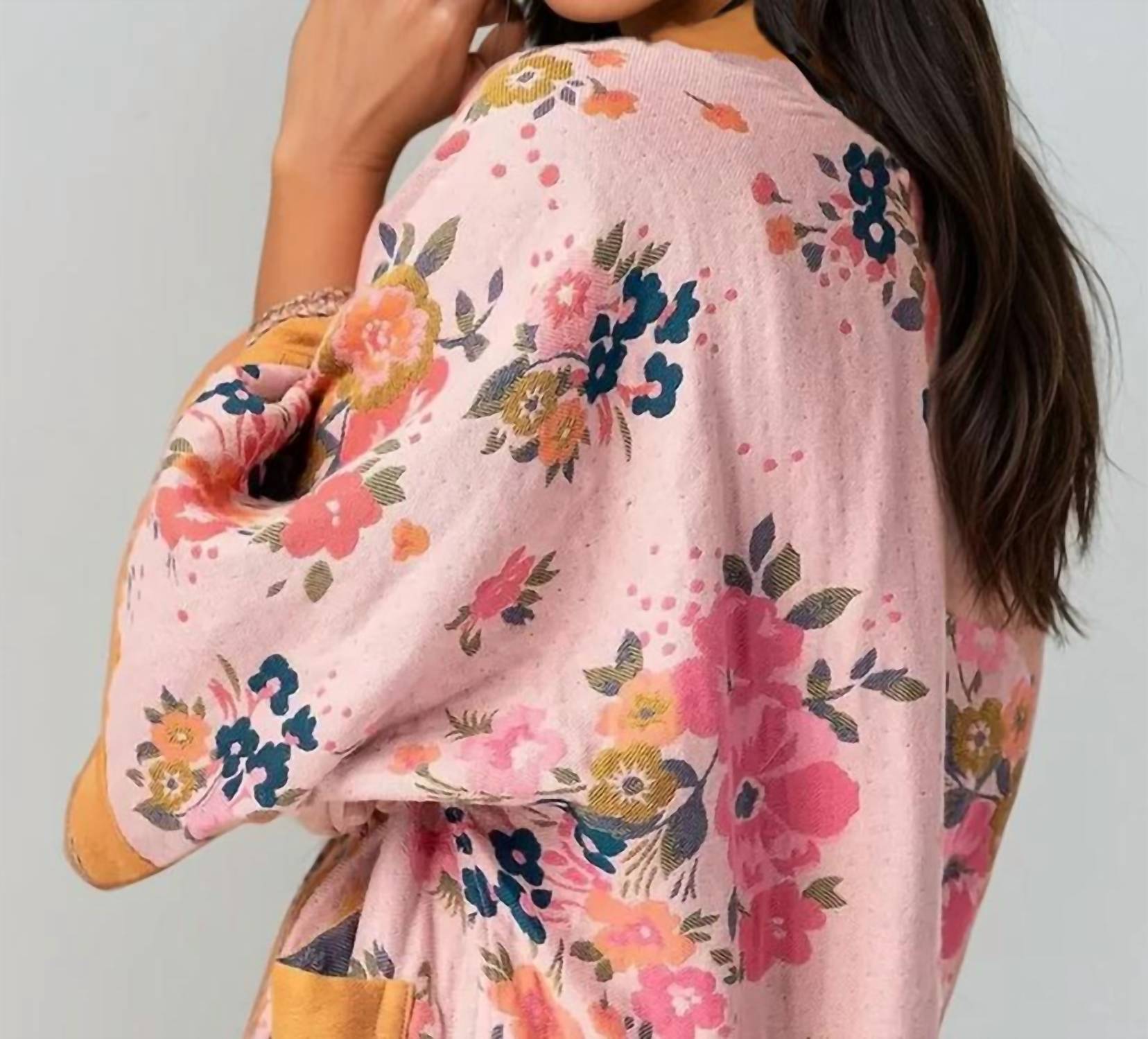 Saachi - Kirkville Woven Floral Kimono