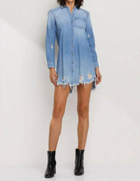 Sneak Peek - Women's Denim Shirt Dress