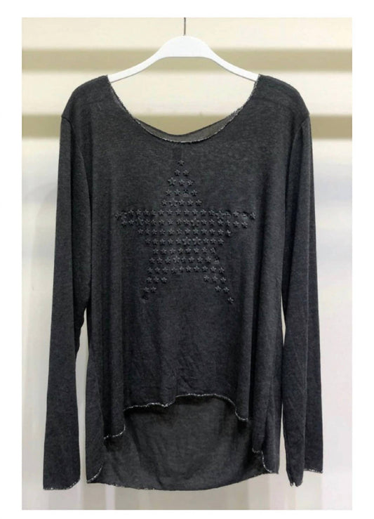 Venti6 - Star Embossed Top