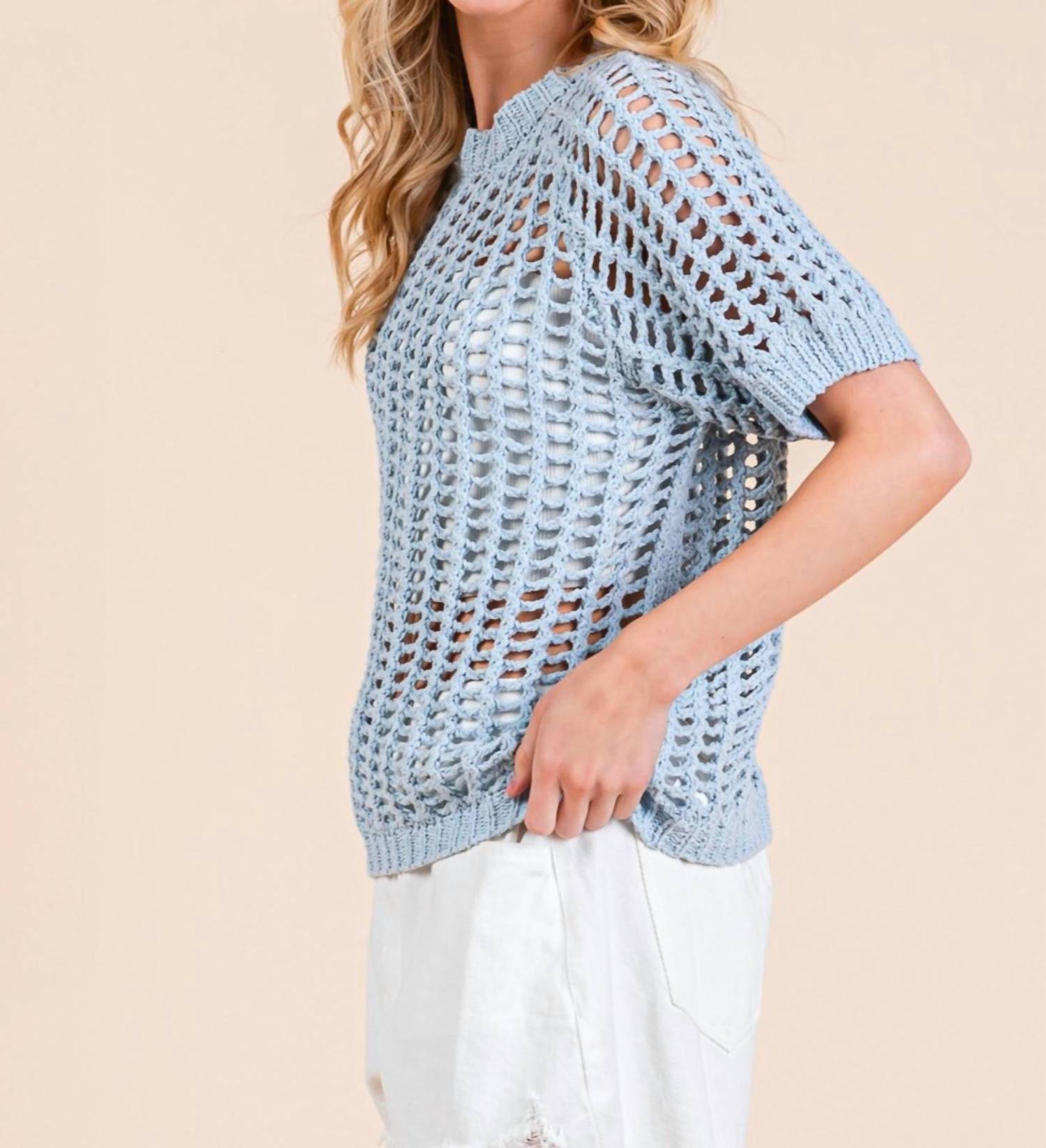 Geegee - Alena Mesh Knit Top