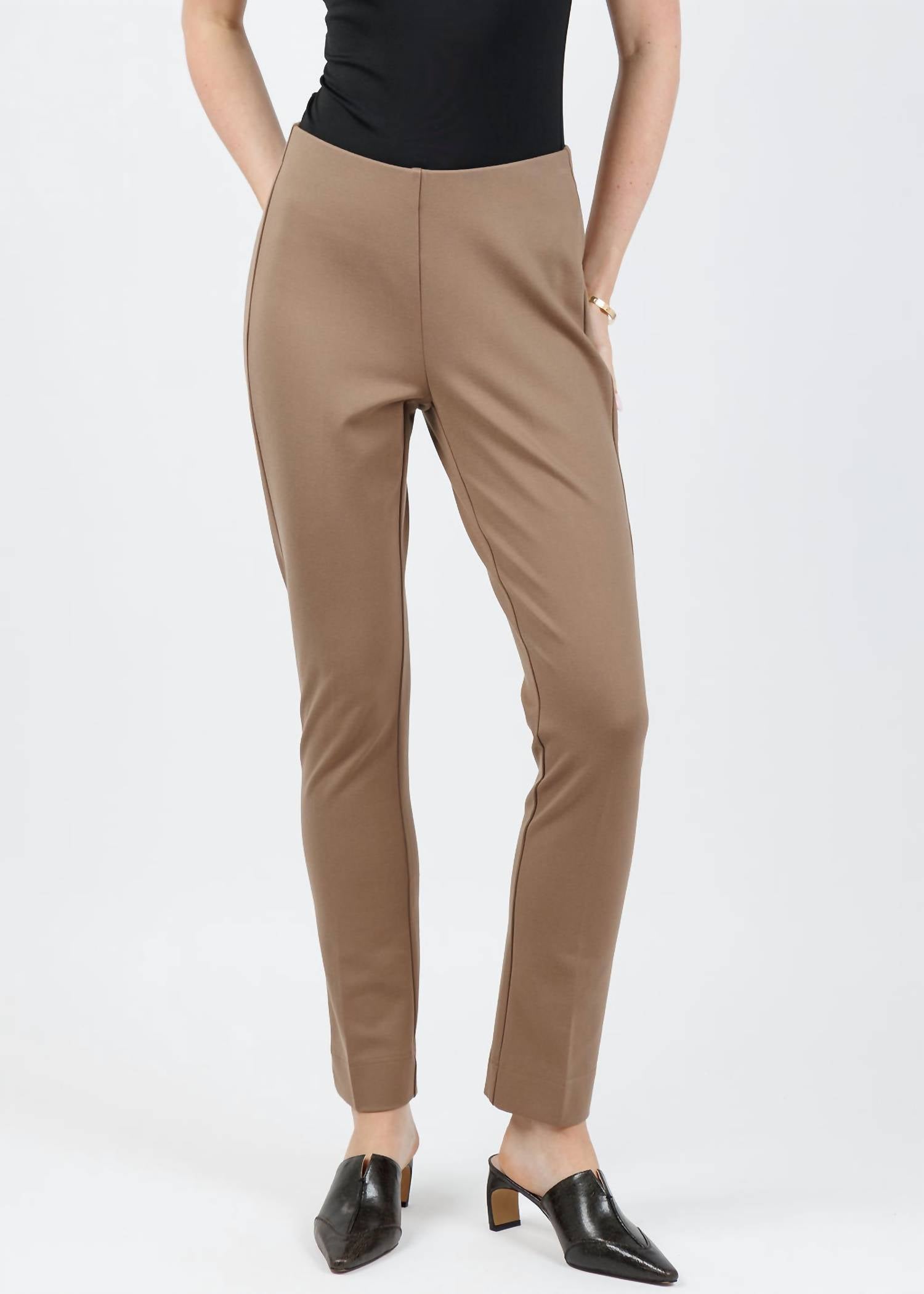 PEACE of CLOTH Annie Paramount Knit Pants in mocha - women's pants